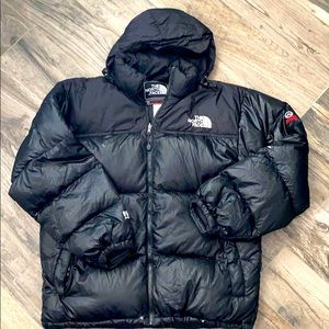 The North Face Summit Series hooded puffy coat